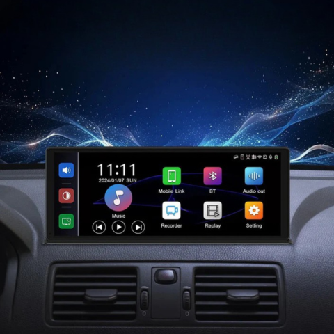 Ekran dotykowy 11,3" z kamerą samochodową 4K i kamerą cofania 1080p - wyjątkowo wyraźny obraz i płynna jazda