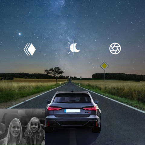 Kamera samochodowa HD - noktowizor i wykrywanie ruchu