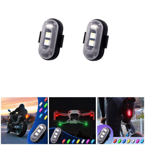Lumină LED Anti-Coliziune – Ciclism și Motociclism 