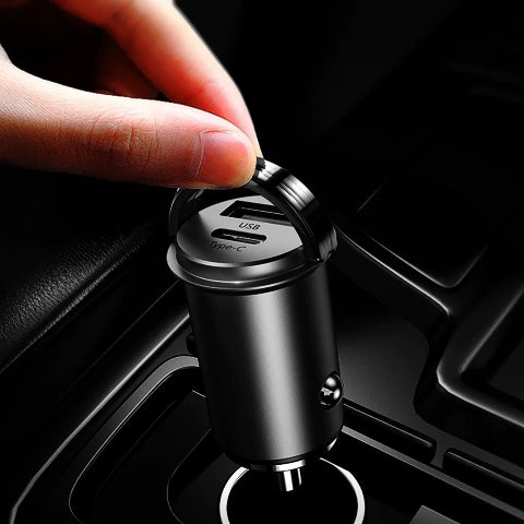Kompakter Auto-Ladegerät – Doppel-USB-Port und Schnellladung 