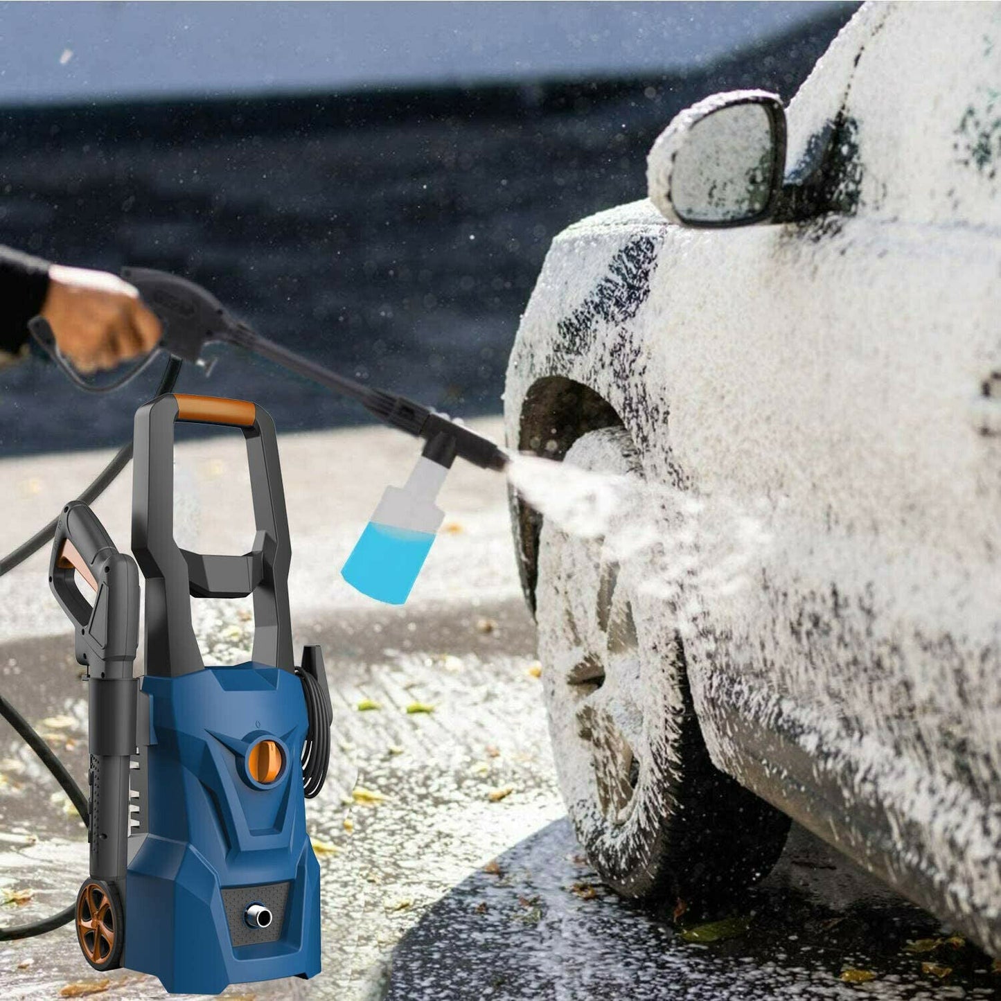Limpiadora de Alta Presión Eléctrica — Potencia 3000 PSI Para Una Limpieza Intensiva 