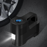 Bærbar Digital 12V Luftkompressor Med LED-Lampe — Sikkerhed Og Brug Om Natten 